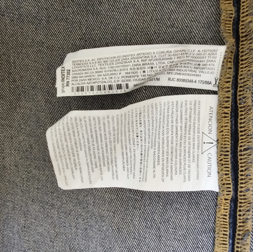 NWOT ZARA TRF DENIM TRENCH - Picture 13 of 17